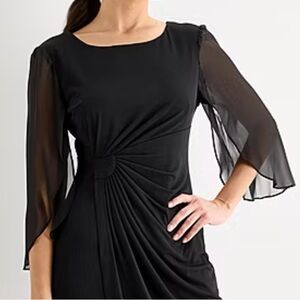 Connected Apparel Womens 3/4 Sleeve Sheath Dress Size:4 
Type Hourglass